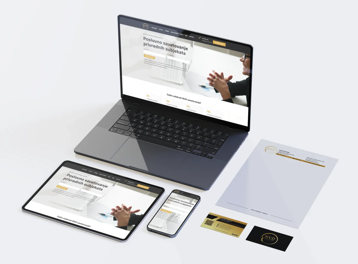 NVD Savetovanje — Web Sajt & Print